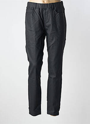 Pantalon slim talie elastică mărime normală negru CISO femeie