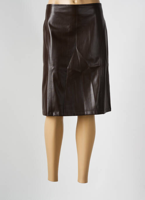 Fustă midi maro PAZ TORRAS femeie