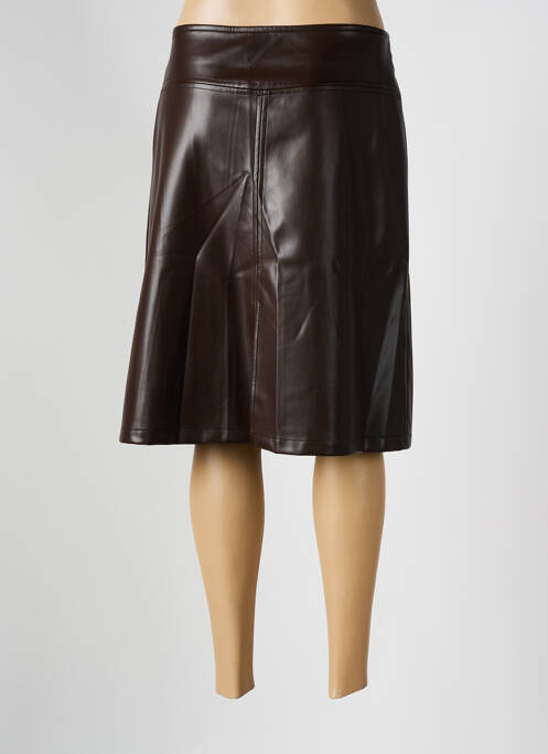 Fustă midi maro PAZ TORRAS femeie