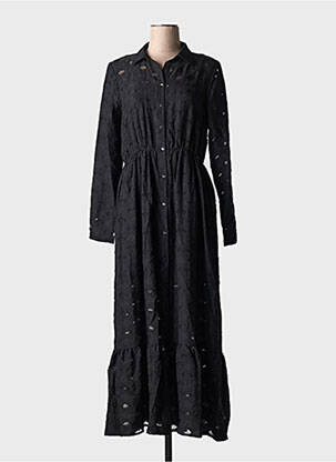 Rochie lungă mâneci lungi mâneci lungi negru SALSA femeie