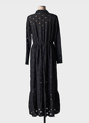 Rochie lungă mâneci lungi mâneci lungi negru SALSA femeie