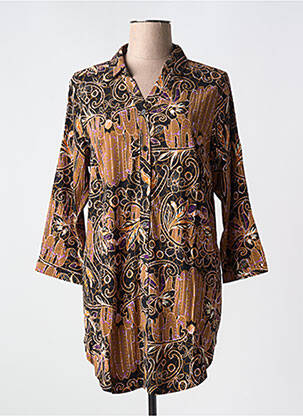 Tunică mâneci lungi maro CISO femeie