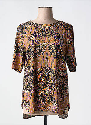 Tunică mâneci scurte maro CISO femeie