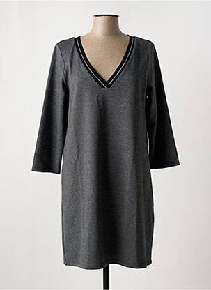 Rochie midi mâneci lungi mâneci lungi gri LPB femeie