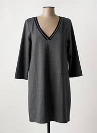 Rochie midi mâneci lungi mâneci lungi gri LPB femeie