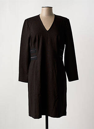 Rochie midi mâneci lungi mâneci lungi negru NATHALIE CHAIZE femeie