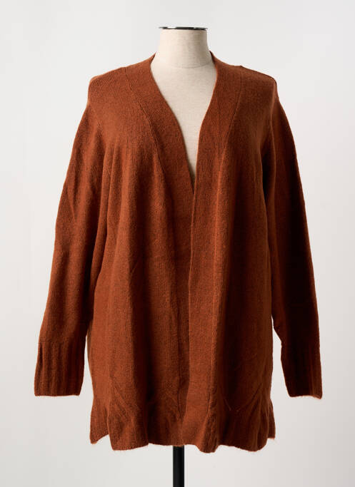 Vestă cu mâneci lungi maro SIGNATURE femeie