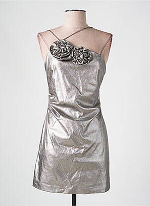 Rochie scurtă argintiu MANGO femeie