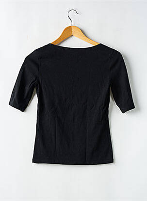 Top țesătură jersey mâneci 3/4 negru ZARA femeie