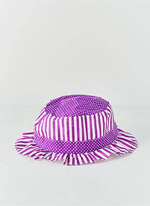 Pălărie țesătură poplin violet VL COLLECTION fată