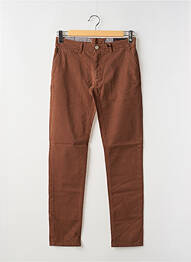 Pantalon chino elasticitate mărime normală maro LA CIBLE ROUGE homme