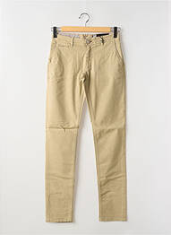 Pantalon chino elasticitate mărime normală bej LA CIBLE ROUGE homme