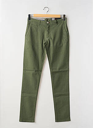 Pantalon chino elasticitate mărime normală verde LA CIBLE ROUGE bărbat