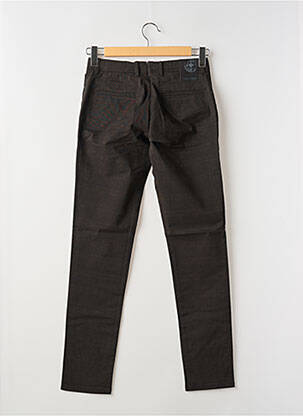 Pantalon chino elasticitate mărime normală negru LA CIBLE ROUGE bărbat