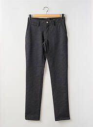 Pantalon chino elasticitate mărime normală negru LA CIBLE ROUGE homme