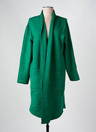 Vestă cu mâneci lungi elasticitate verde WORLD FASHION femme