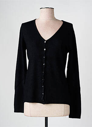 Vestă cu mâneci lungi negru TRICOTONIC femeie