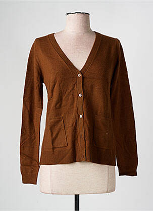 Vestă cu mâneci lungi maro NICE THINGS femeie