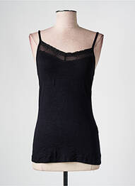 Top elasticitate fără mâneci negru LOONA femme