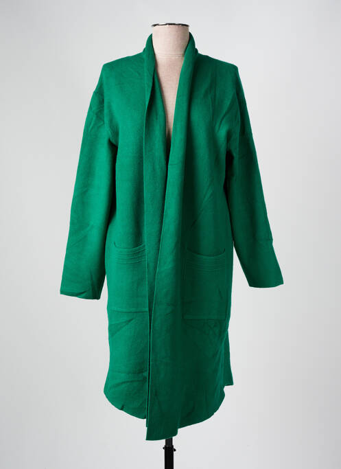 Vestă cu mâneci lungi verde WORLD FASHION femeie