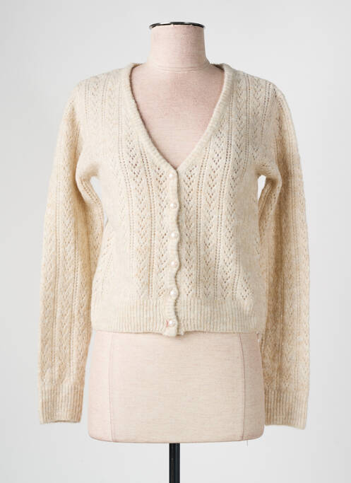 Vestă cu mâneci lungi bej CALIE femeie