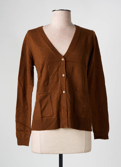 Vestă cu mâneci lungi maro NICE THINGS femeie