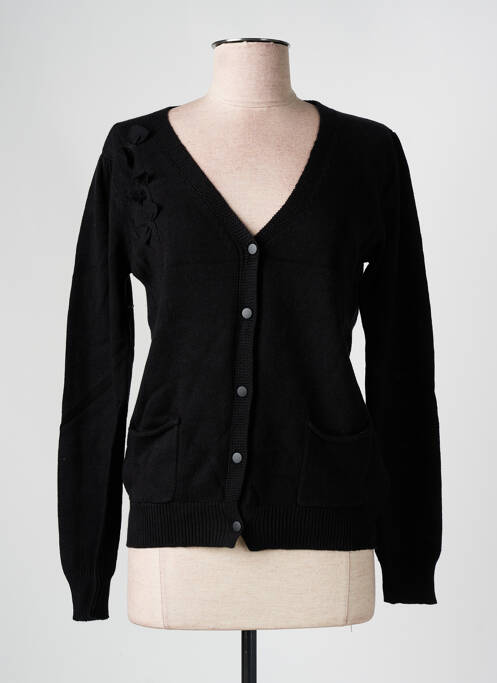 Vestă cu mâneci lungi negru SEE U SOON femeie