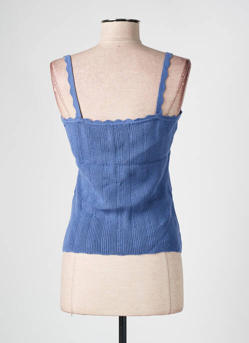 Maiou elasticitate fără mâneci albastru CALIE femme