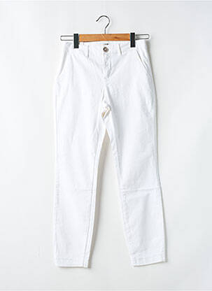 Pantalon chino alb KANOPE femeie