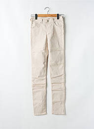 Pantalon slim țesătură poplin mărime normală gri CIMARRON femeie
