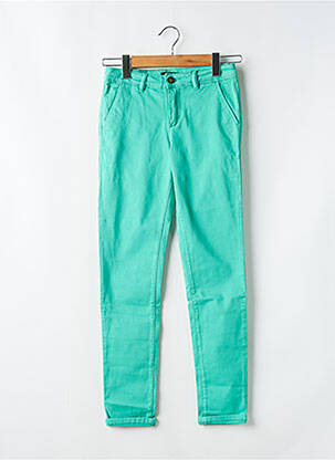 Pantalon chino țesătură poplin mărime normală verde CIMARRON femeie