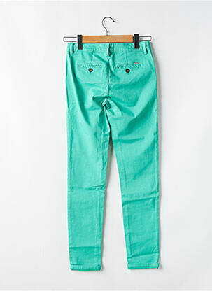 Pantalon chino țesătură poplin mărime normală verde CIMARRON femeie