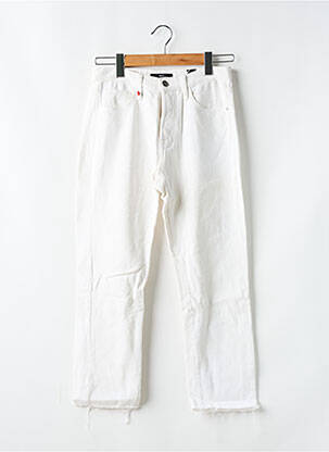 Blugi croială Mom alb F.A.M. femeie