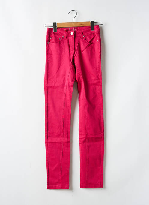 Pantalon slim țesătură poplin mărime normală roz LES P'TITES BOMBES femme