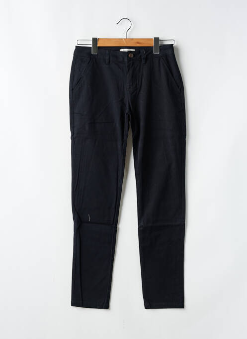 Pantalon chino țesătură poplin mărime normală negru CLOSETTE femme