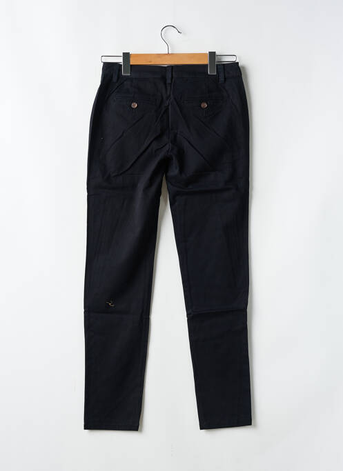 Pantalon chino țesătură poplin mărime normală negru CLOSETTE femme