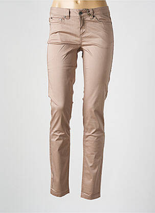 Pantalon slim talie joasă talie joasă maro LES P'TITES BOMBES femeie