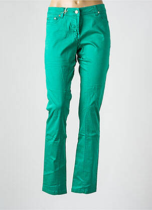 Pantalon 7/8 elasticitate talie joasă verde închis LES P'TITES BOMBES femeie