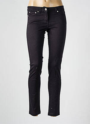 Pantalon slim talie joasă talie joasă negru 22 OCTOBRE DE STRELLI femeie