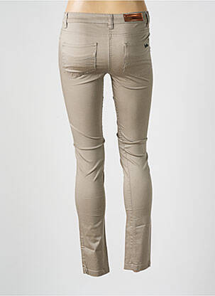 Pantalon slim talie joasă talie joasă maro LES P'TITES BOMBES femeie
