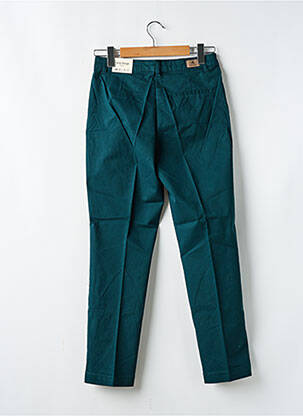 Pantalon chino țesătură poplin mărime normală verde NICE THINGS femeie