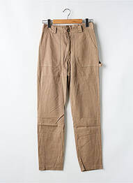 Pantalon drept talie cu cleme talie înaltă maro #OOTD femeie