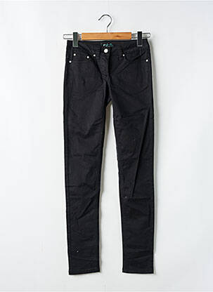Pantalon slim talie joasă talie joasă negru LES P'TITES BOMBES femeie