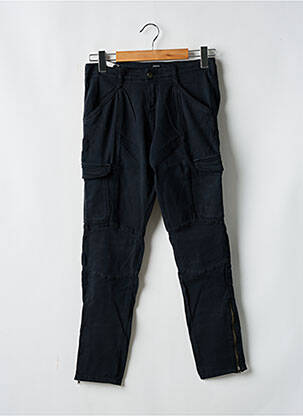 Pantalon cargo subțire talie joasă negru SCHOOL RAG femeie