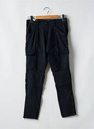 Pantalon cargo subțire talie joasă negru SCHOOL RAG femeie