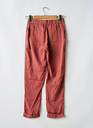 Pantalon drept țesătură poplin mărime normală roz SEE U SOON femeie