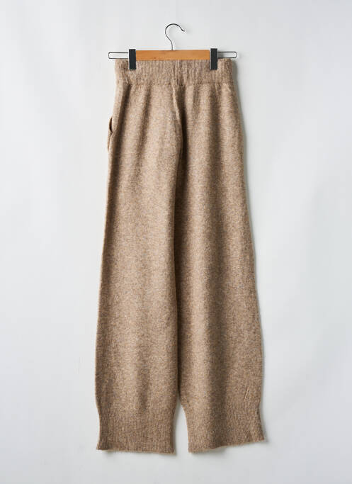 Pantalon larg maro SUNCOO femeie