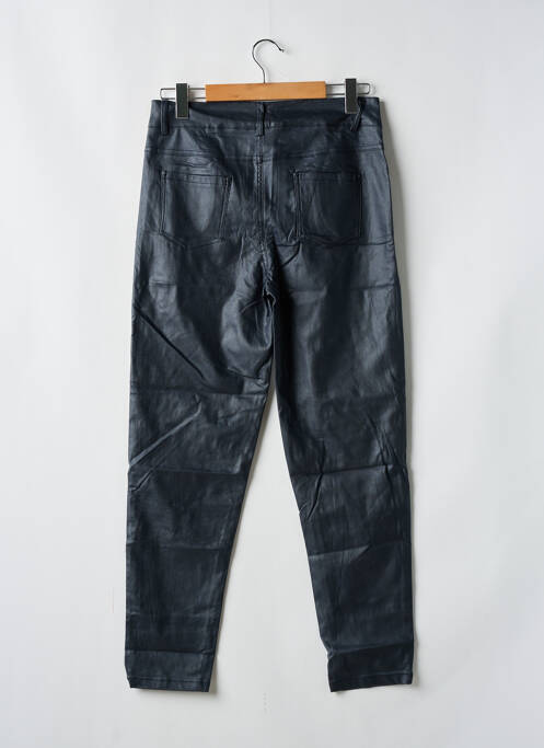 Pantalon slim țesătură acoperită mărime normală negru WORLD FASHION femme