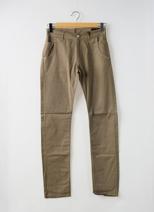 Pantalon slim bej LA CIBLE ROUGE bărbat