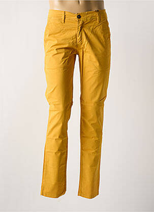 Pantalon chino buzunare galben LA CIBLE ROUGE bărbat